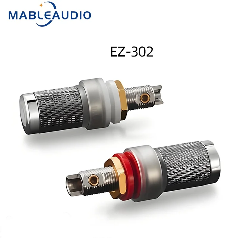 2/4/6PC Panel Mount Speaker Binding Post EZ-204 4mm Banana Terminal For Audio Amplifier DIY Audio Chassis