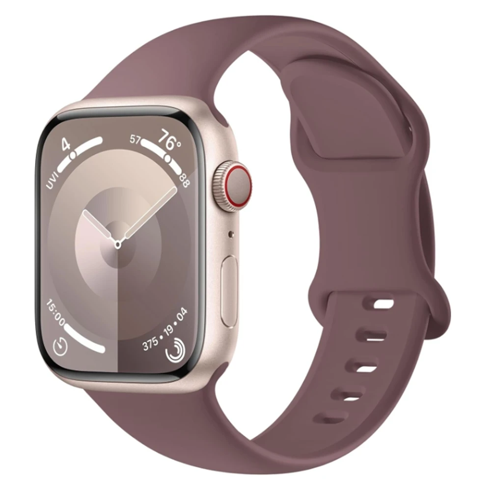 New Silicone Loop for Apple Watch Band Women 10/9/7/ 38mm 40mm 41mm 42mm 44mm 45mm 46mm Strap