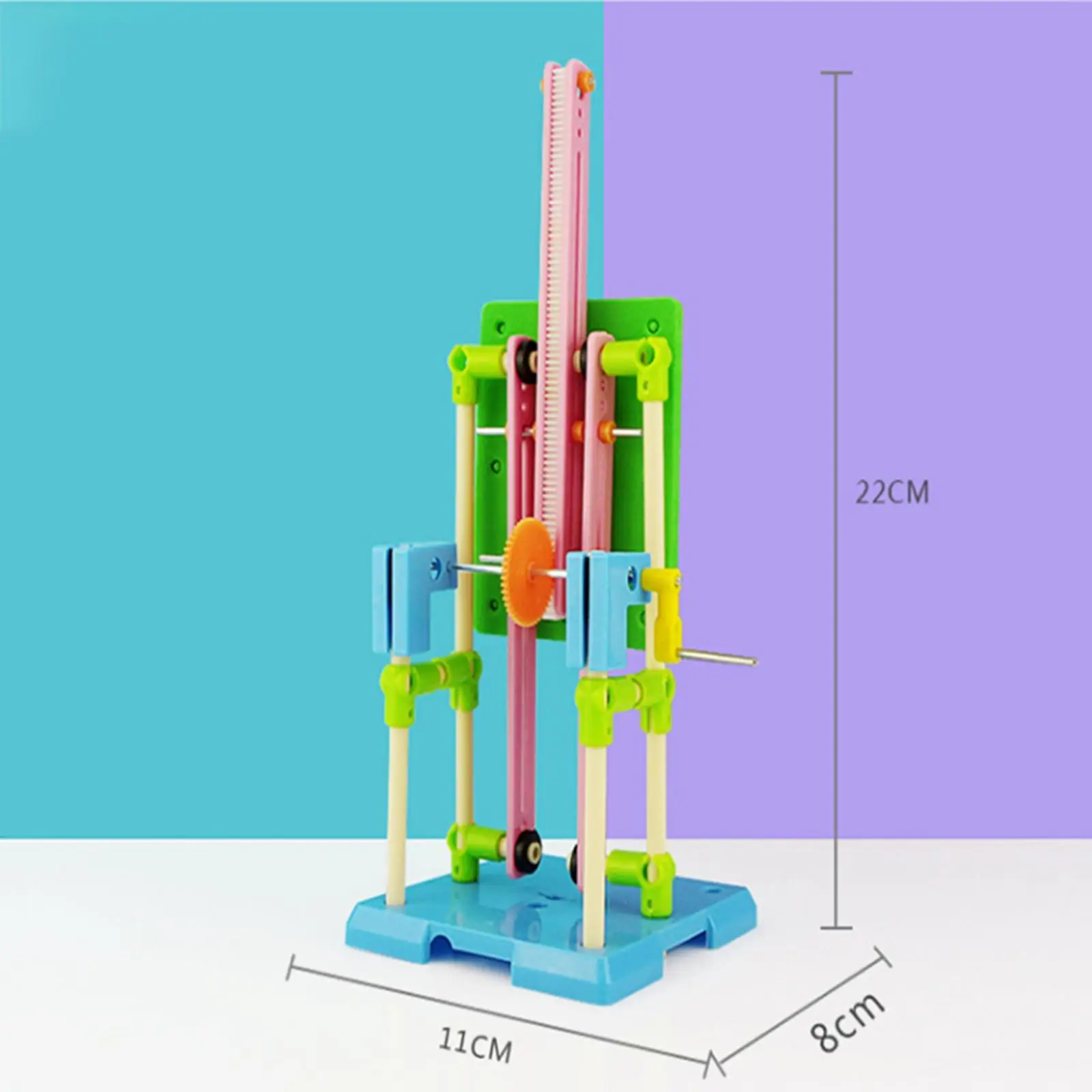 Hand-cranked Sluice Model Kit Stem Educational Set Creative Easy to Use Teaching Aids Science Experiment Toy for Home Age 6+