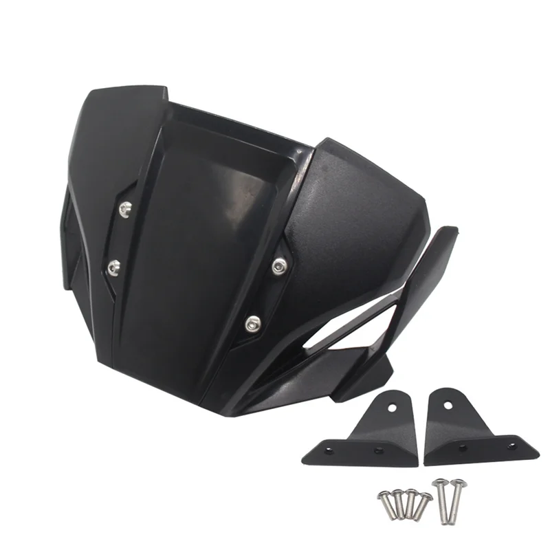 Motorcycle Windshield Windscreen for Honda CB650R 2019-2022 CB1000R 2018-2020 Wind Deflector Accessories, Black