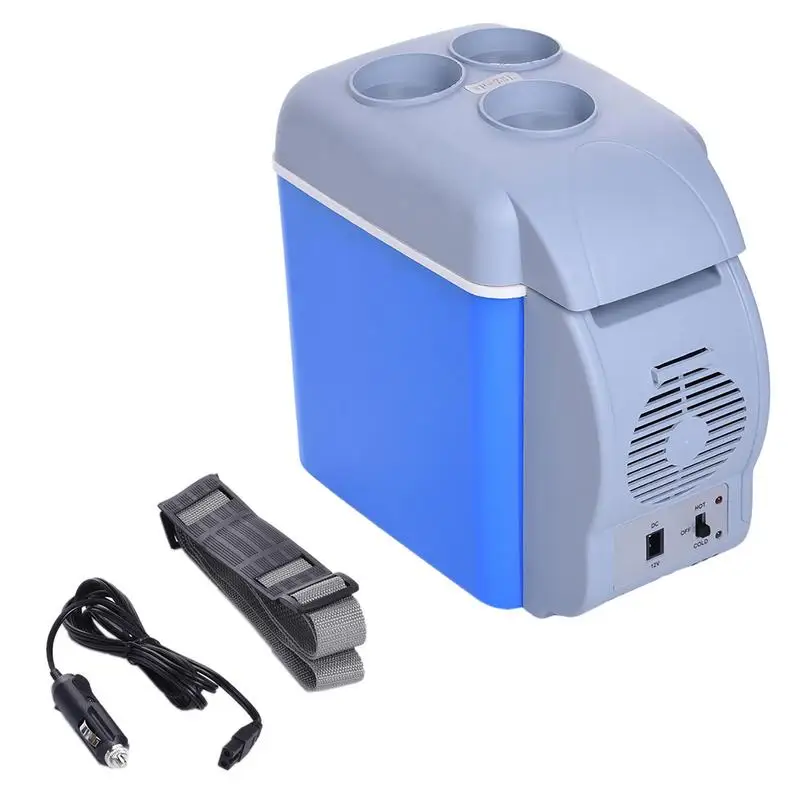 Refrigerador portátil de doble uso para coche, minirefrigerador de calentamiento y refrigeración para vehículo, refrigerador frío y caliente, 7,5 L