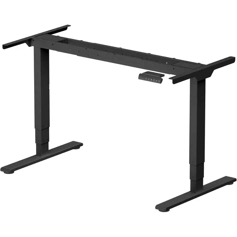 

Трехступенчатая электрическая регулируемая по высоте столешница с двумя моторами - усиленная конструкция для дома или офиса (белая)