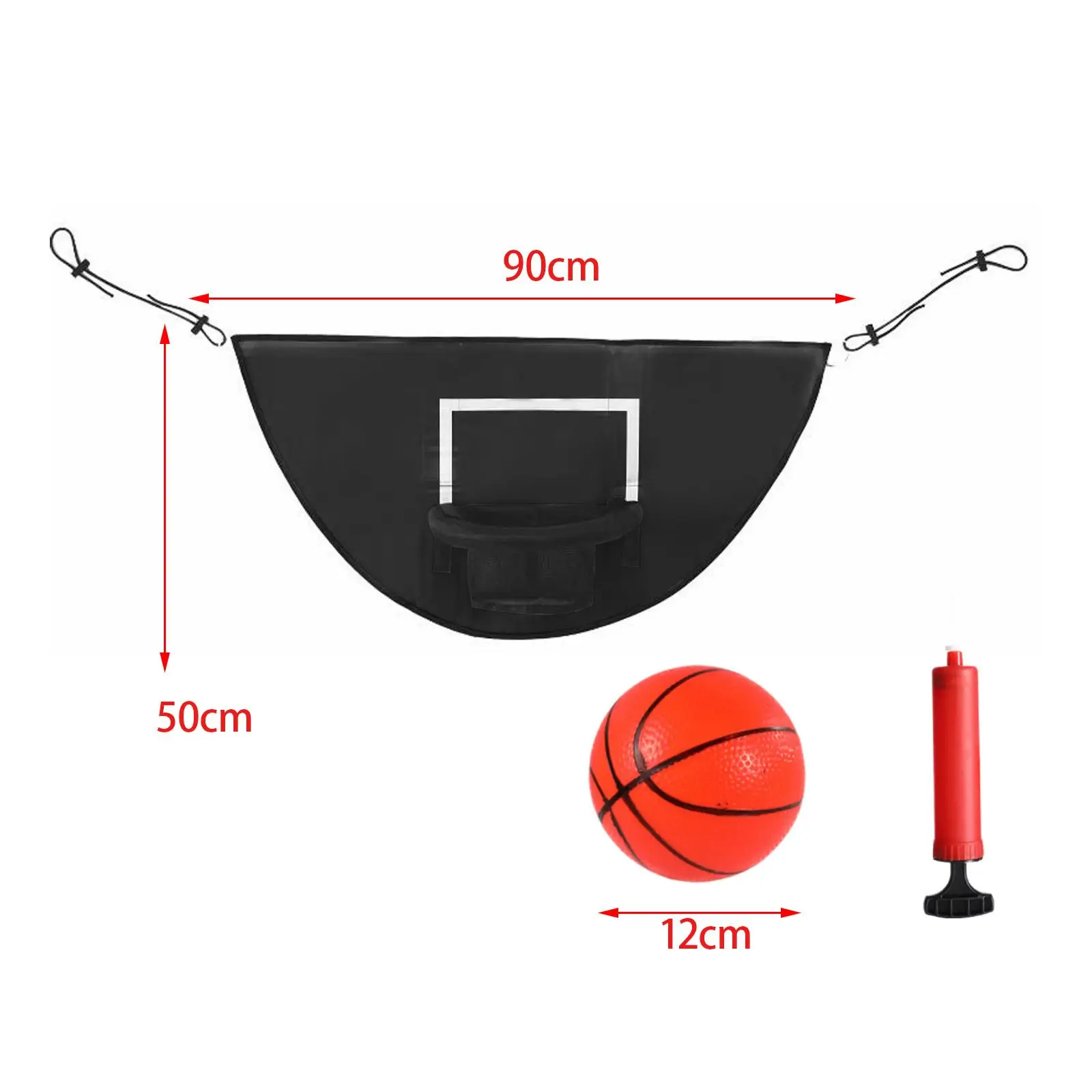 Mini-Trampolin-Basketballkorb-Torspiel, robust für Dunking, wasserdicht