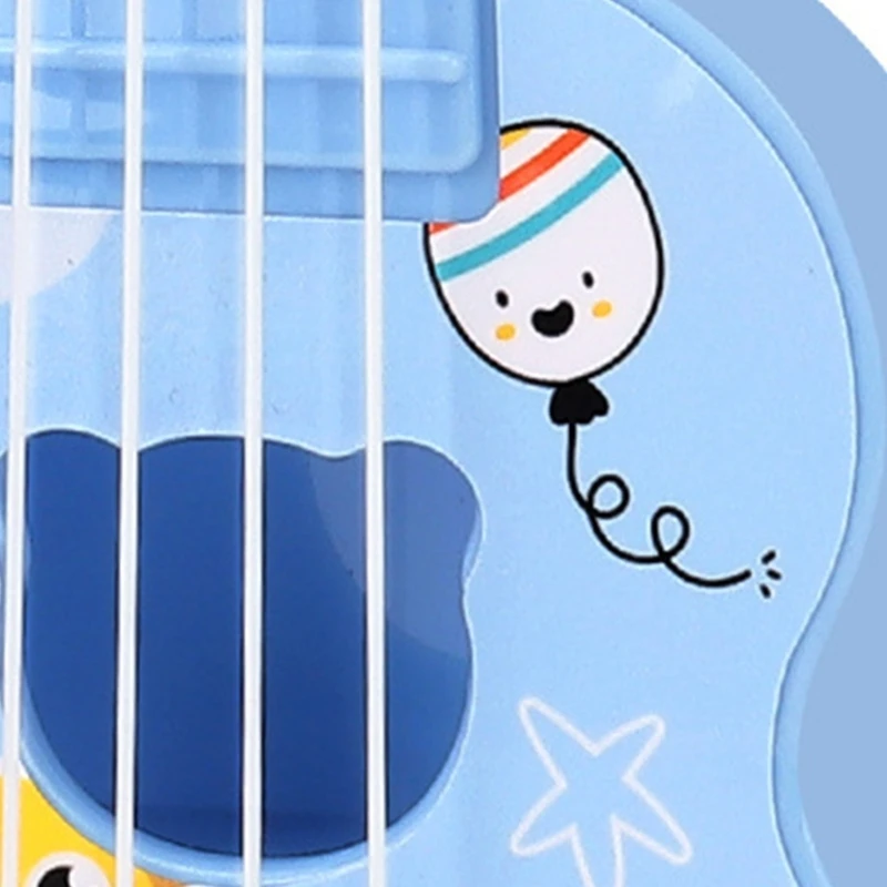 Cartoon Ukulele Spielzeug Mini Fun Instrumente Kinder Kleinkinder Vorschulmusik Spielzeug