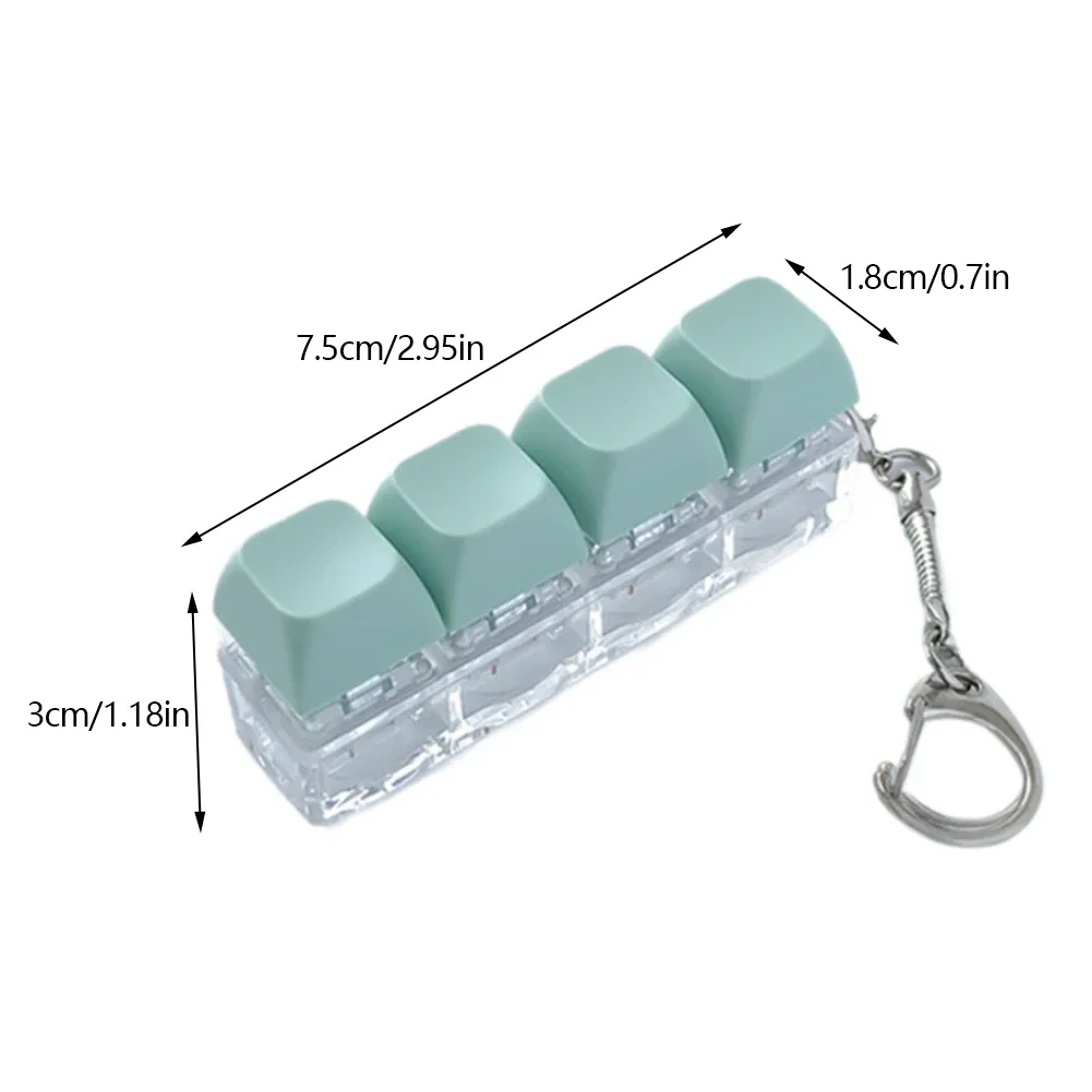 Mastering Focus and Stress Relief: A Deep Dive into the 4-Button Fidget Keyboard Keychain