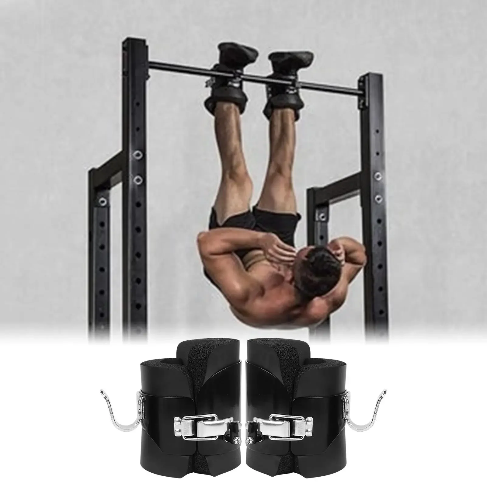 1 Pair Hanging Pull Up Boots Home Gym Anti- Inversion Hang Up Boots Strength Training Inversion Equipment For Fitness Neck Back