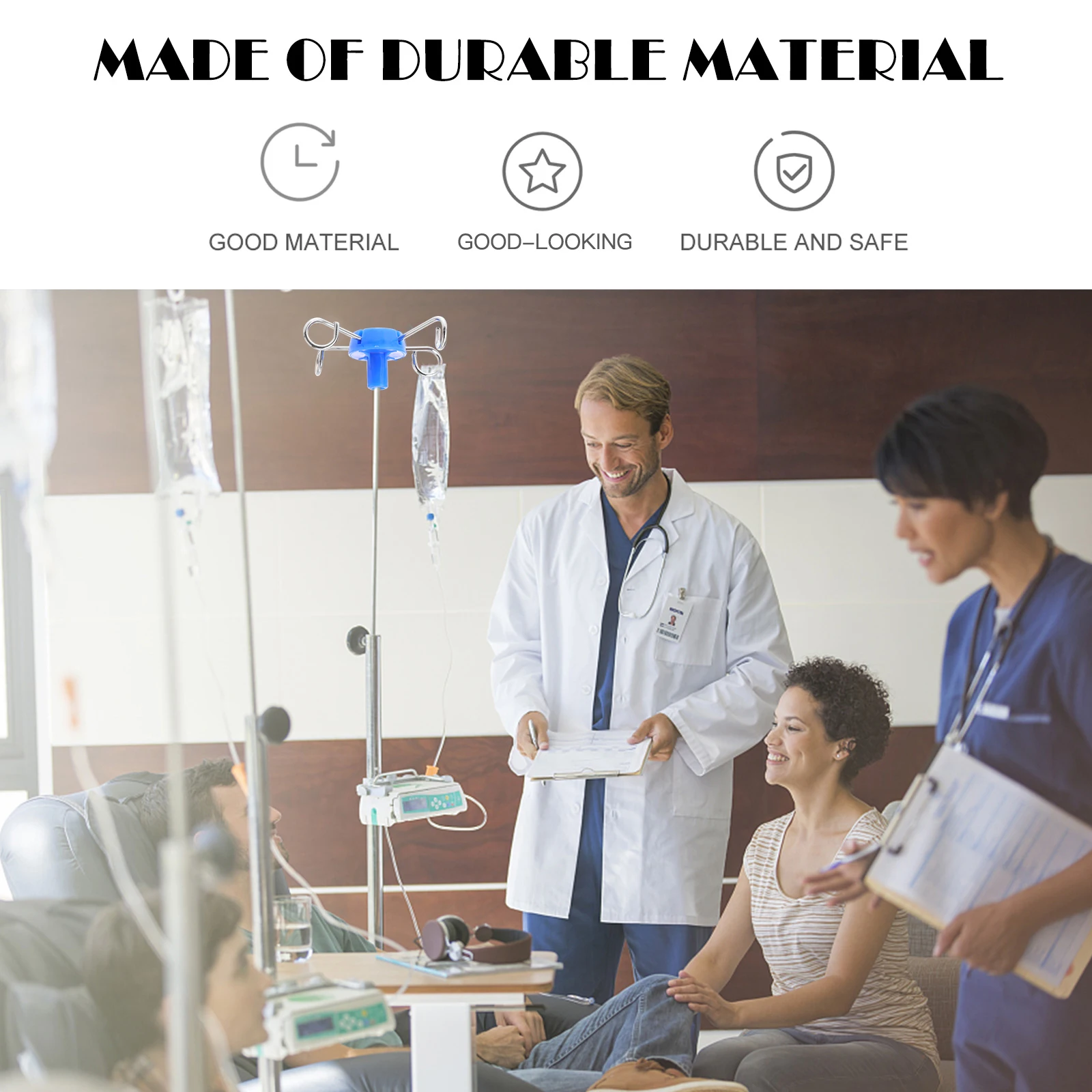 

Stainless Steel Infusion Stand Hook Durable Medical Grade Portable Hanging Hook For Clinic Hospital Use Teaching Equipment