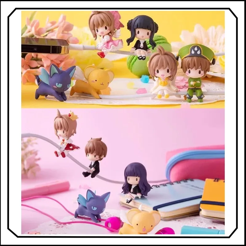 

Cardcaptor Sakura Wire Clamp Gashapon Fashion Delicate Originality Hug The Data Cable Birthday Present Action Figure Model Toys