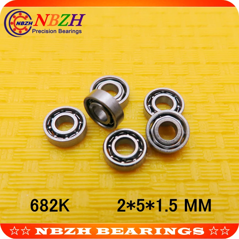 NBZH bearingHigh Quality BX2 MR682 UL205 UL20C L-520 682 OPEN 2*5*1.5 Mm Metric Miniature Deep Groove Ball Bearing