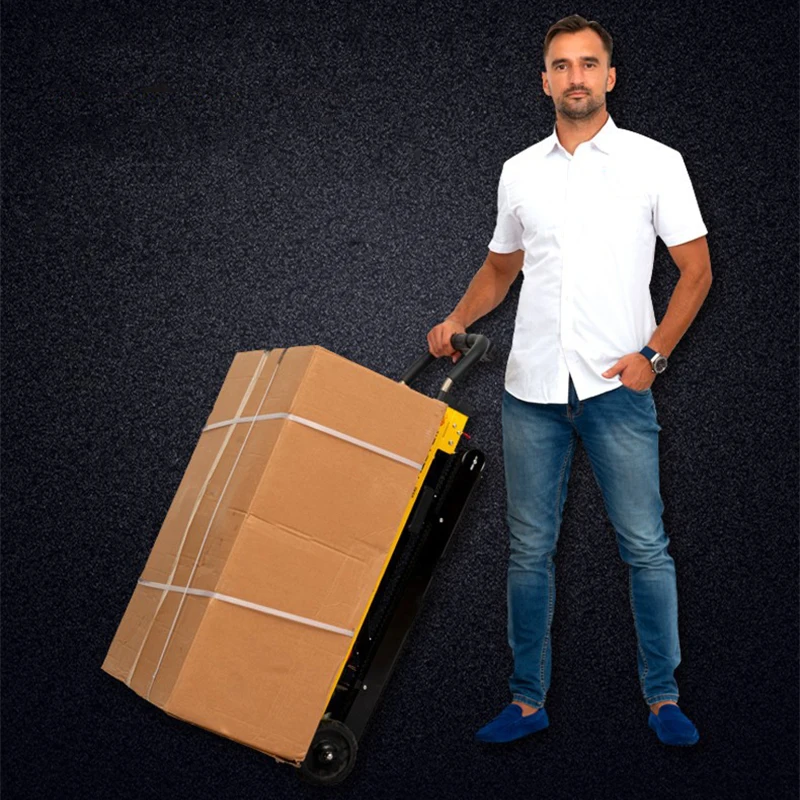 Adjustable Electric Stair Climber 250KG Capacity Heavy-Duty Cargo Handling Electric Hand Truck High-Rise Appliance Moving