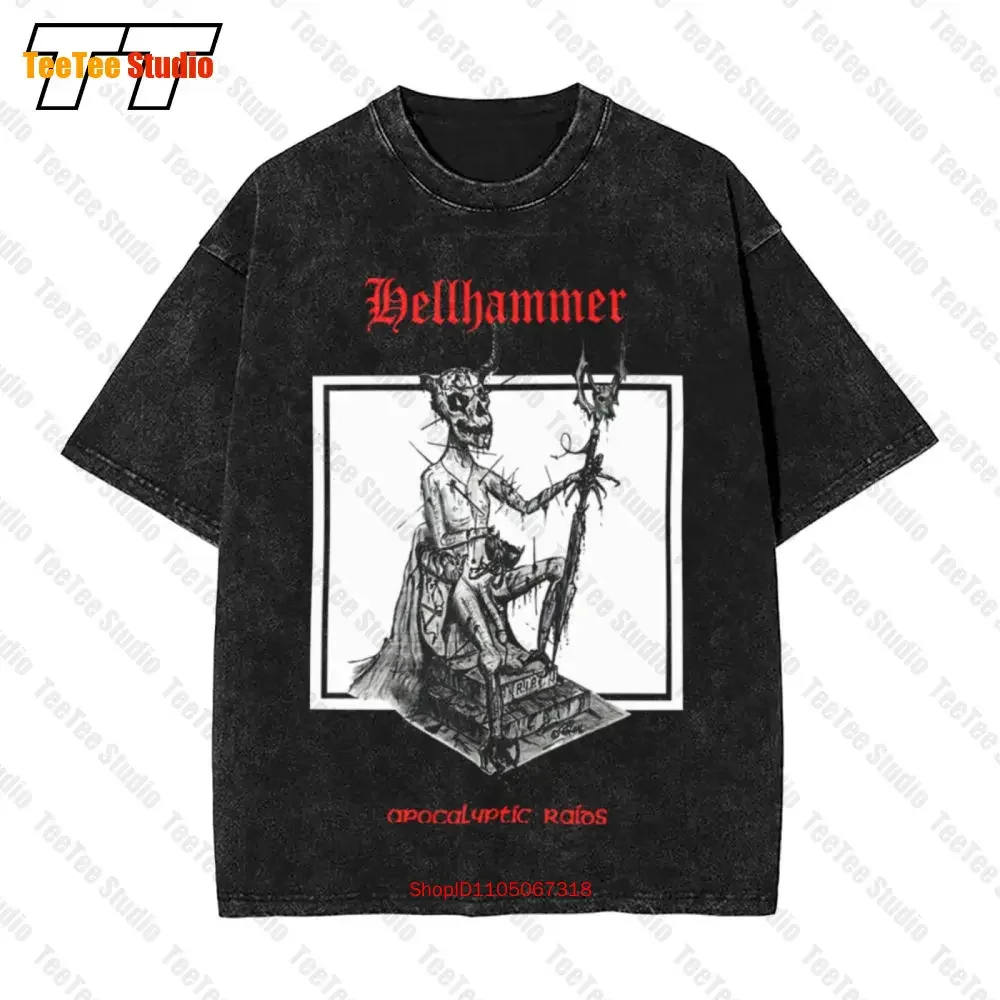 Hellhammer Apocalyptic Raids Band Vintage Oversized T-Shirt MEU6