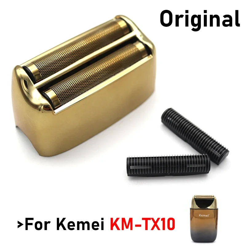 For Kemei KM-TX10 Original Quality Replacement Double Foiled Blade Net Cover Electric Shaver Repair Accessories Wholesales