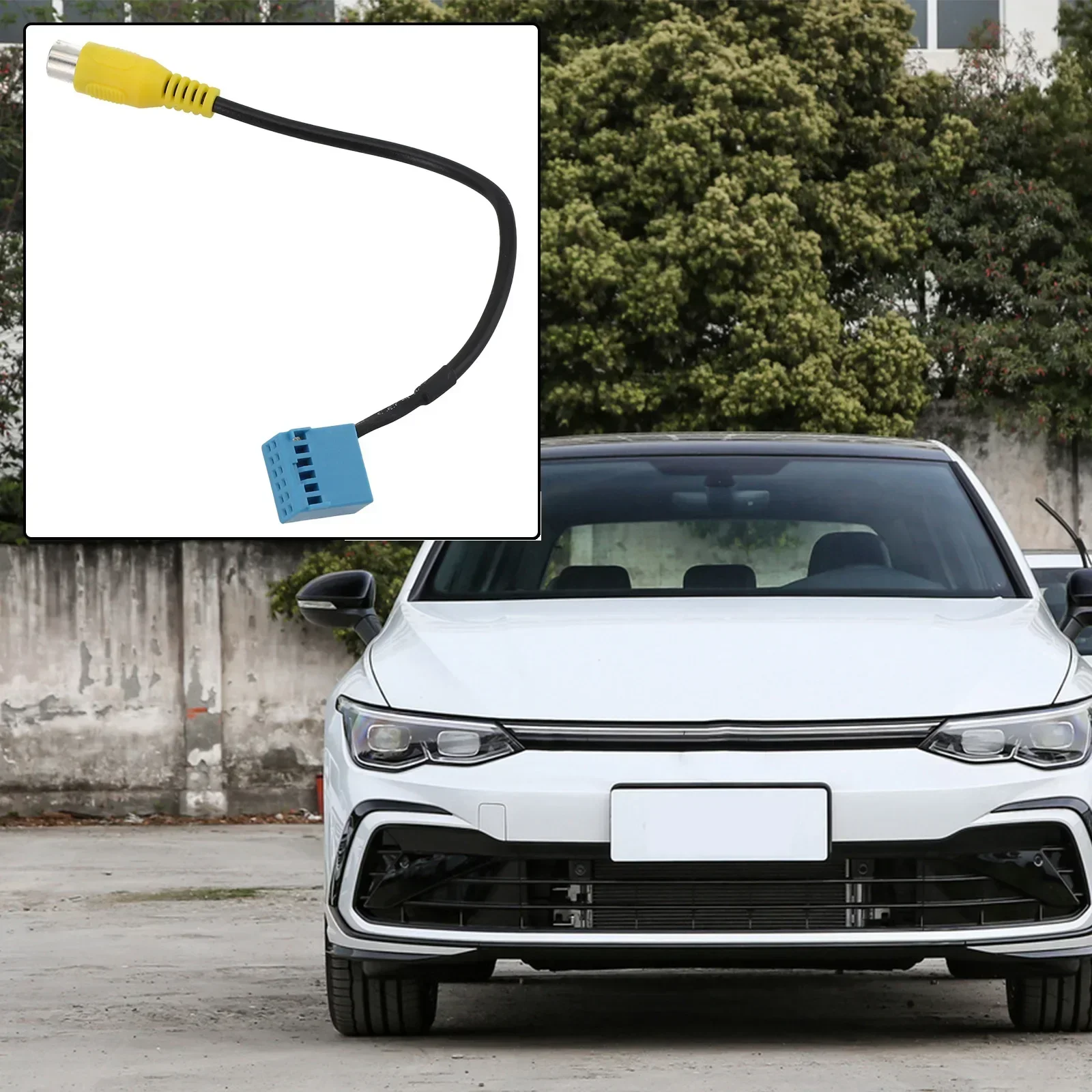 

For Golf VI For Passat B6 RVC Cable Adapter Automobiles High-strength Installation Rear View Replace ABS Backup