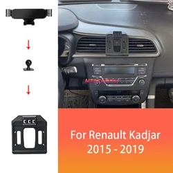 Car Phone Holder GPS Navigation For Renault Kadjar 2015-2019 Adjustable Rotating Phone Holder Base Car Interior Accessories