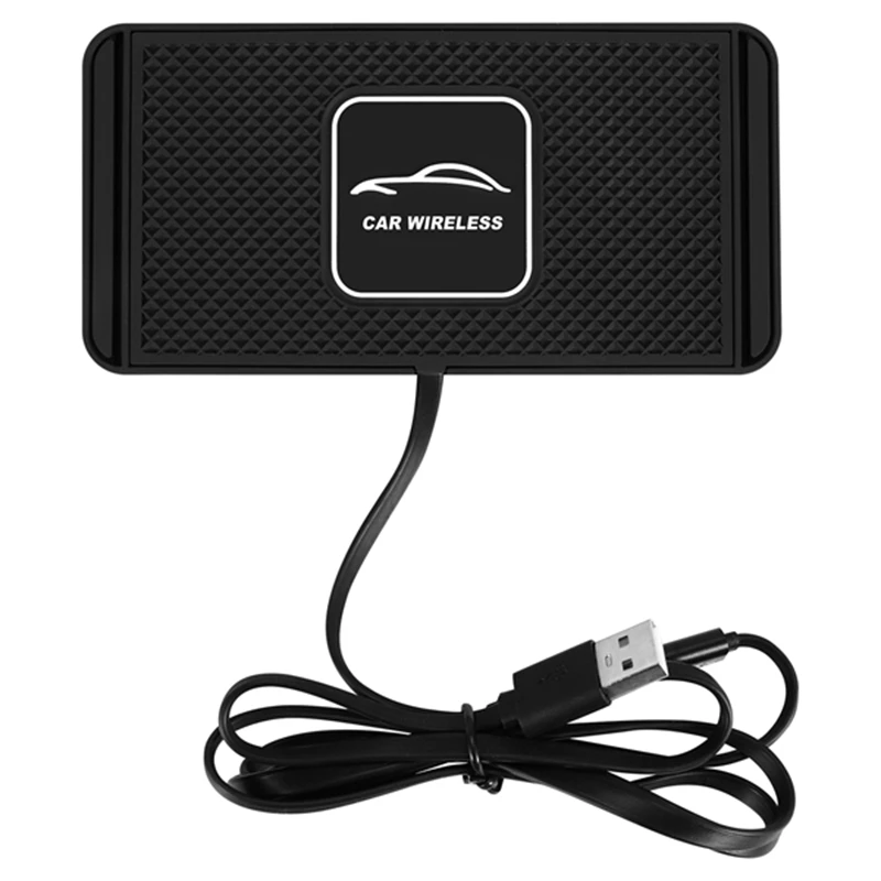 

5/7.5/10W C1 Car For Qi Wireless Charger Pad Fast Charging Dock Station Non-Slip Mat