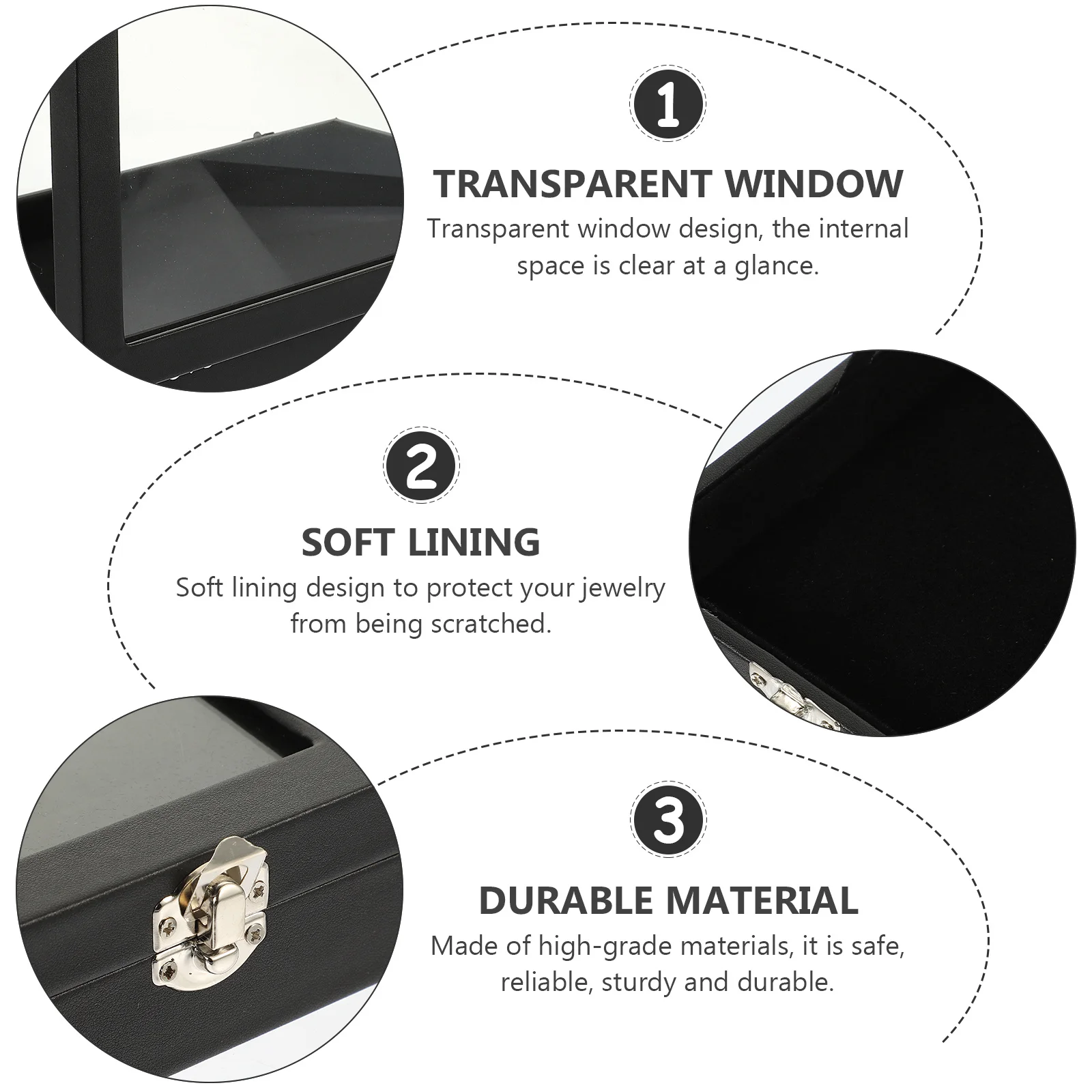 صندوق تخزين المجوهرات كبير ومتين لتنظيم المجوهرات وقلادة وخاتم وأقراط وحامل عرض لهدية السفر