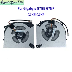 Gamer Notebook Cooler CPU GPU Fan For Gigabyte G7 KF KE GE MF G7KF G7KE G7GE G7MF 2023 FPP8 DFS5K223052831 FPP9 DFS5K22115371U