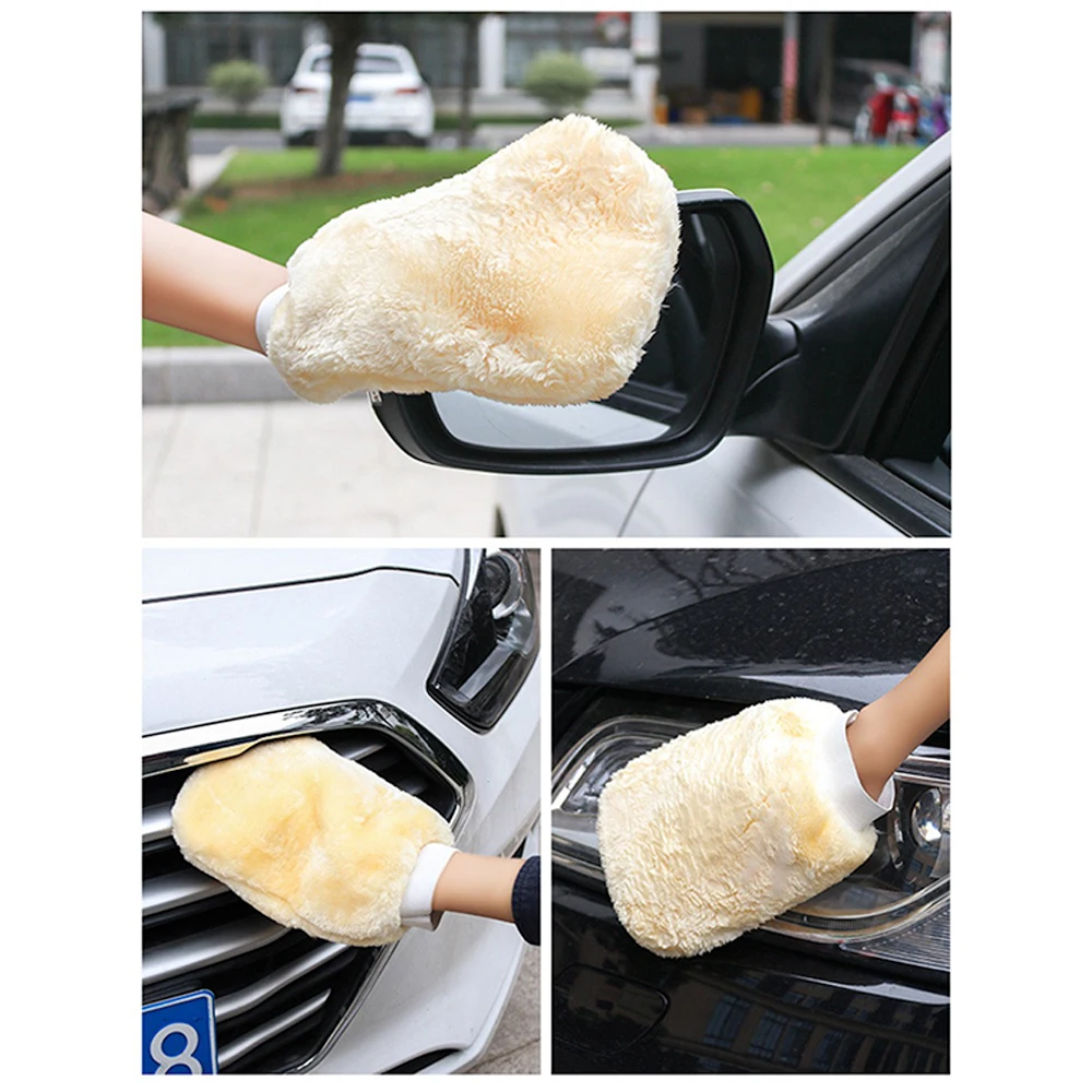 Ultra Fine Fiber Car Wash Gloves, Cleaning Tool, Soft And Thick Car Wash Mit Double-sided Waterproof Gloves, Washing Products