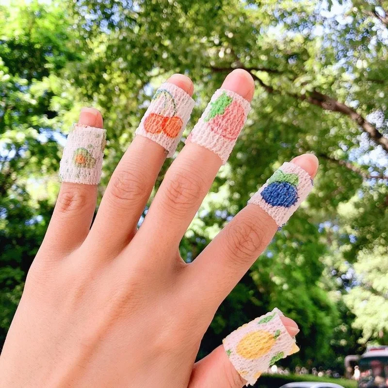 2pcs Colorful Elastoplast Sports Self Adhesive Elastic Bandage Wrap for Knee Ankle Finger Palm Shoulder