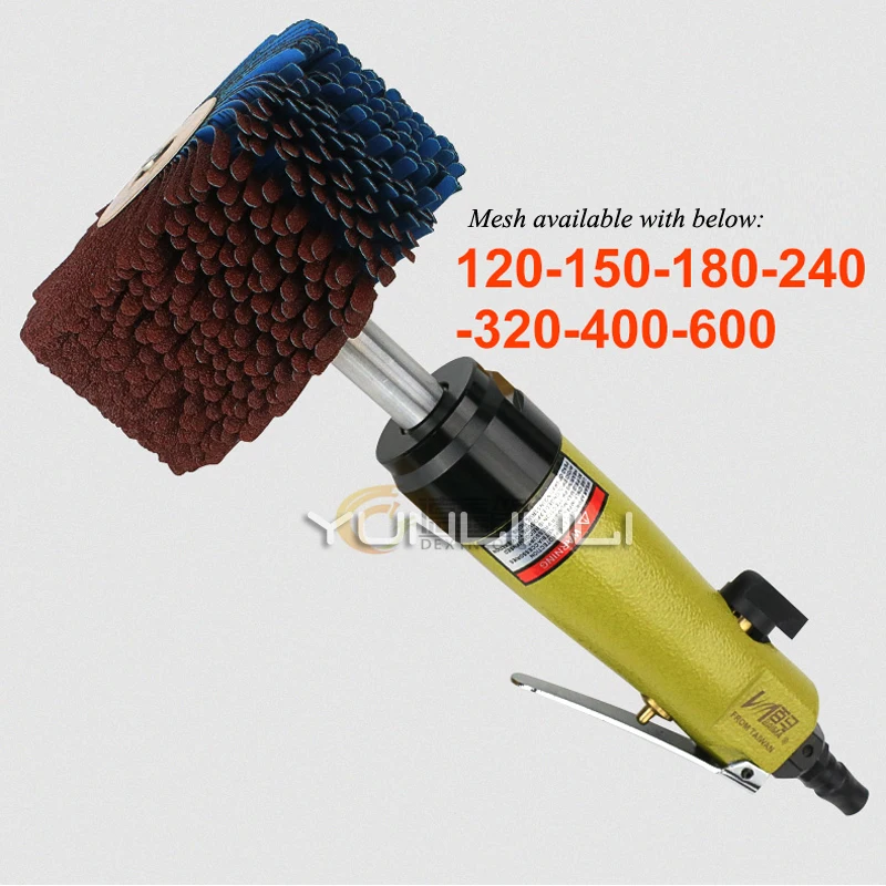 Pneumatic Grinding Machine Abrasive Cloth Wheel Primer Brush Woodworking Groove Line Polishing Wheel BM-BL3