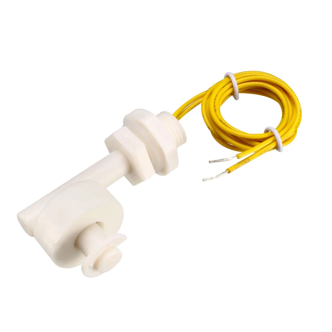 2 pz PP interruttore a galleggiante M12 54mm serbatoio di pesce sensore di livello dell'acqua liquida ad angolo retto plastica bianca ZPC1 interruttore a galleggiante
