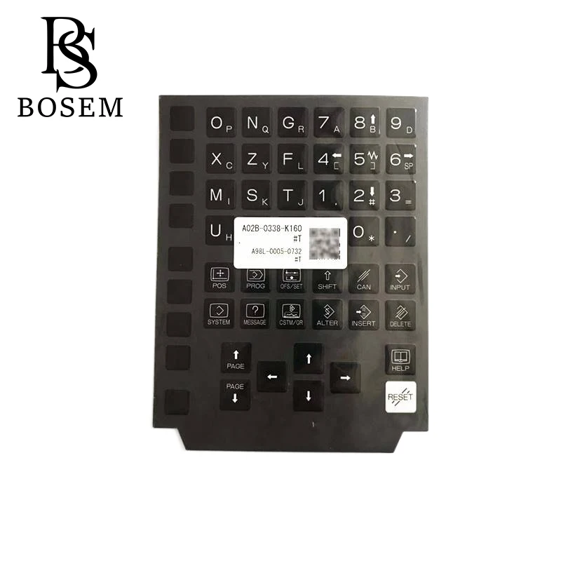 

A02B-0338-K160#M #TA98L-0005-0732 Fanuc Key Sheet Vertical Type For 31i 0i-F Series