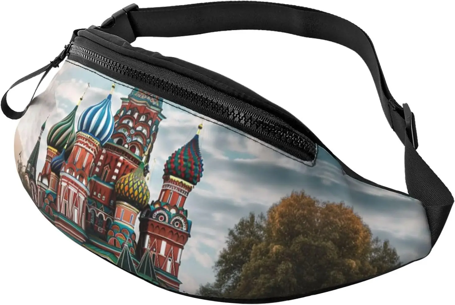 

St Basil Cathedral Red Square In Moscow Fanny Pack Waist Bag For Men Women, Lightweight Adjustable Belt Bag Fashion Hip