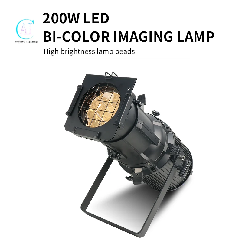 

Led 200W Profile Spot Light Aluminum Profession Warm/Cold White/RGBW Dmx Party Lights For TV Studio Theater