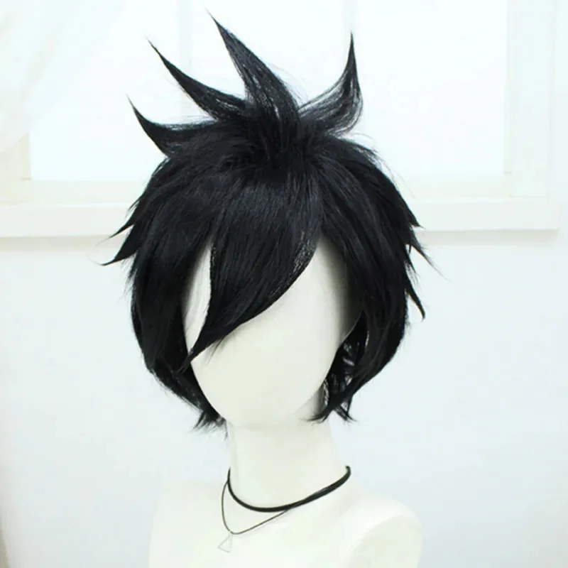 Peluca de Anime Haikyuu Tetsurou Kuroo, disfraz de voleibol, pelucas para fiesta de Halloween de alta calidad