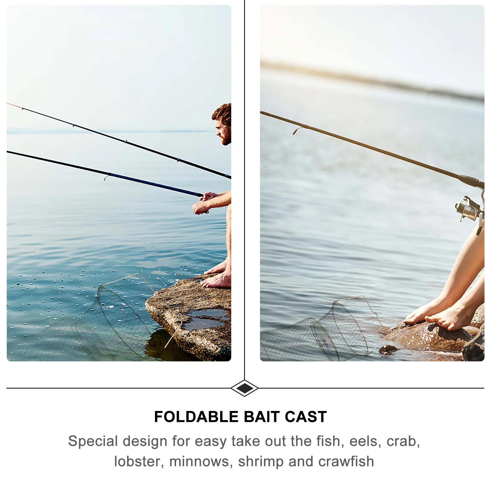 الصيد للطي أسلاك الفولاذ الأسماك فخ قفص سهلة الحمل طوي فخ صافي ل السرطانات جراد البحر الروبيان في الهواء الطلق أداة صيد يدوية