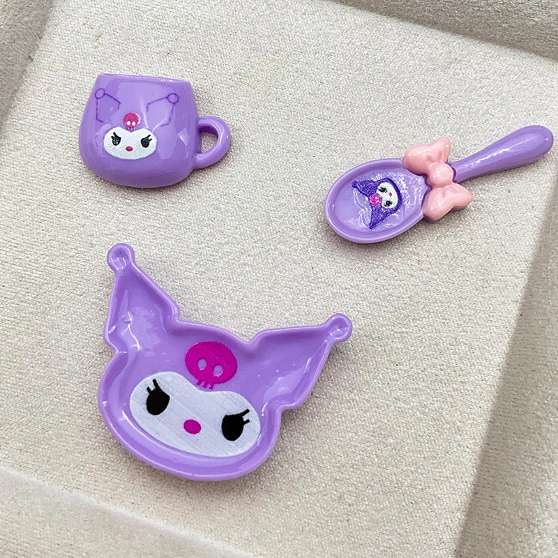 

Sanrio HelloKitty Accessories Ornaments Children Pretend Play Kitchen Toys Kawaii Y2K Cinnamoroll Kuromi Melody Accessories Gift