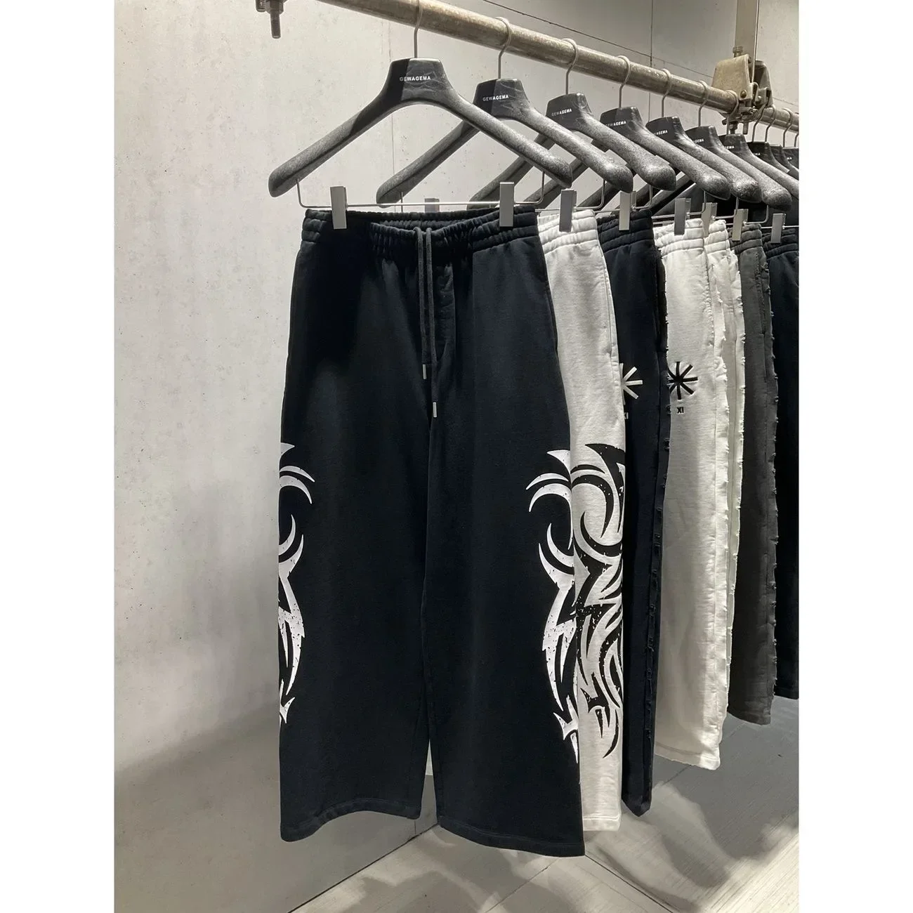 Y2K American Streets موضة Sweatpants زوجين فضفاض الاتجاه السراويل الرجعية عادية مريحة دائم التدريب في الهواء الطلق تشغيل السراويل