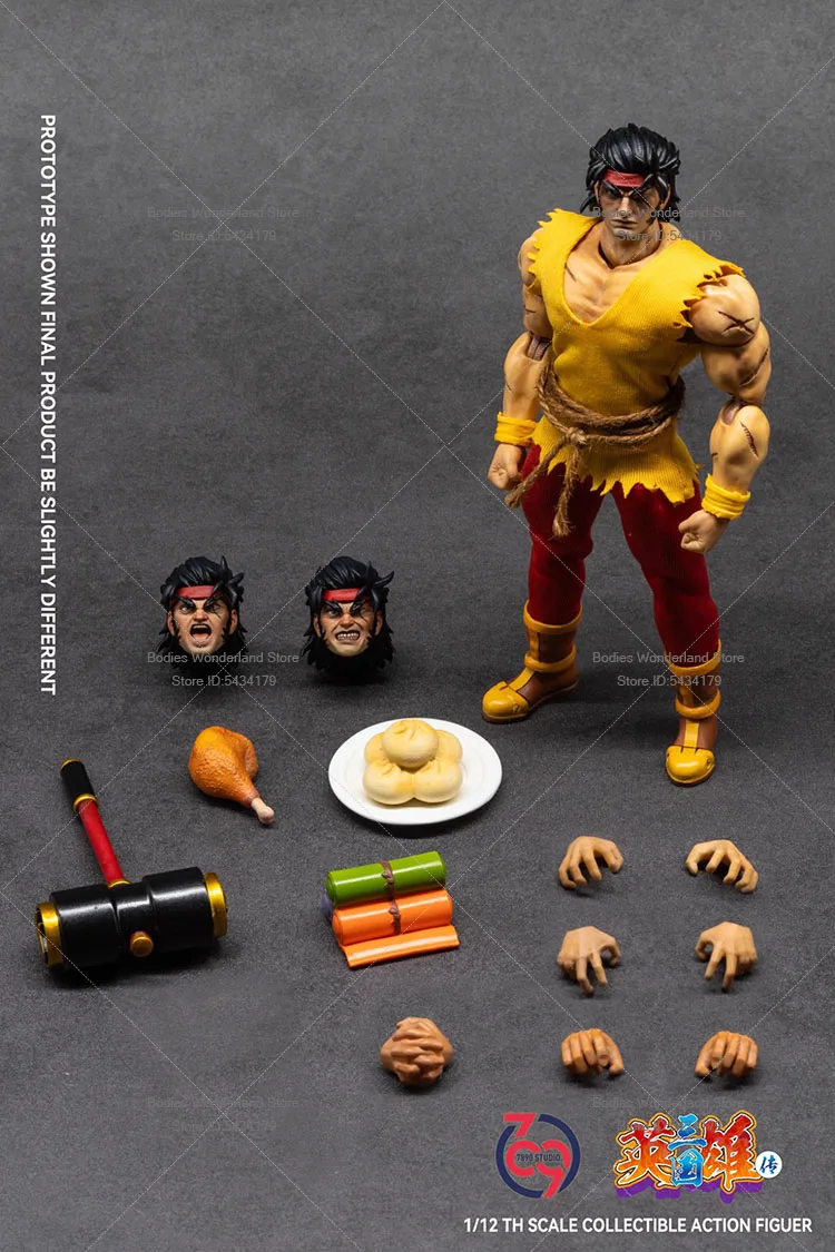 In Stock 7890STUDIO SG002 1/12 Scale Male Soldier Three Kingdoms General Hero Zhangfei 6Inch Action Figure Doll Collection