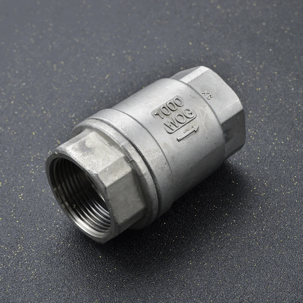 1/4 "3/8" 1/2 "3/4" 1 "2"-4 "BSPT Weiblichen 201 304 316 edelstahl Eine Möglichkeit Keine-rückkehr Überprüfen Vertikale Ventil Harte Oder Weiche Dichtung – Detail 5