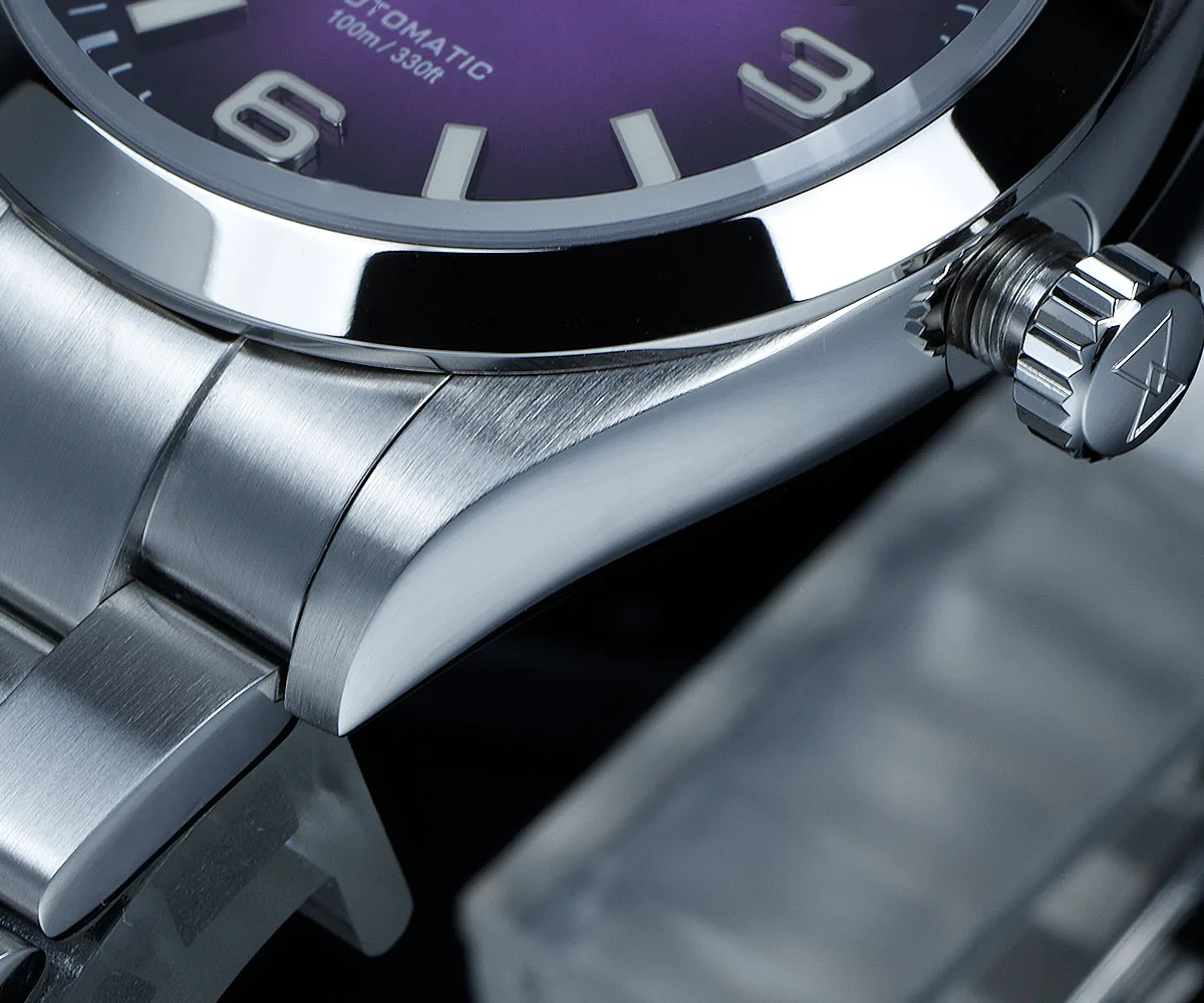Cronos EX Mechanical Men Watch 36mm PT5000 Miyota90S5 AutomaticSapphire Glass Bushed Bracelet 10ATM L6032M - Image 5