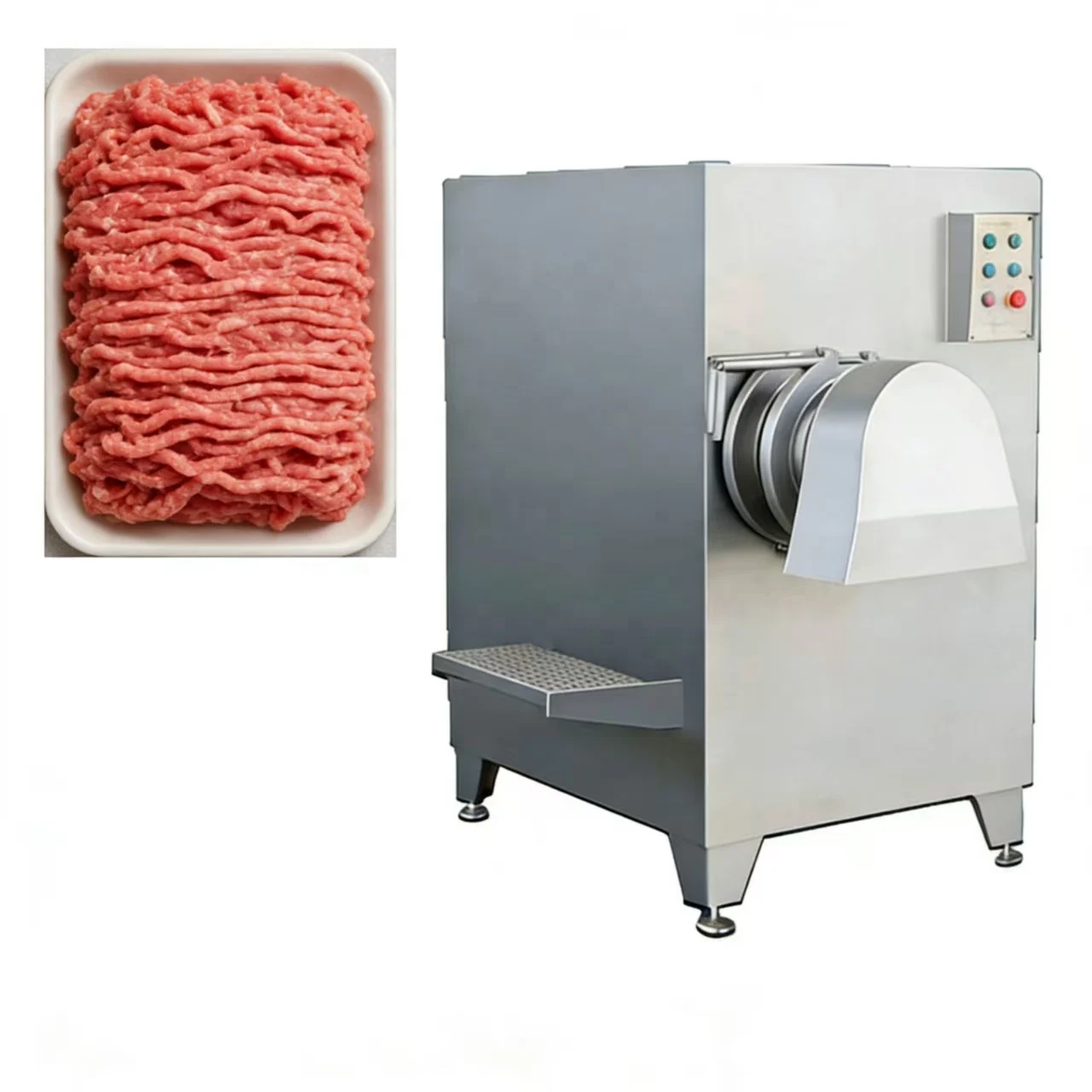 Stainless Steel Electric Meat Mincer Professional Meat Grinder Machine  for Fresh Meat Processing