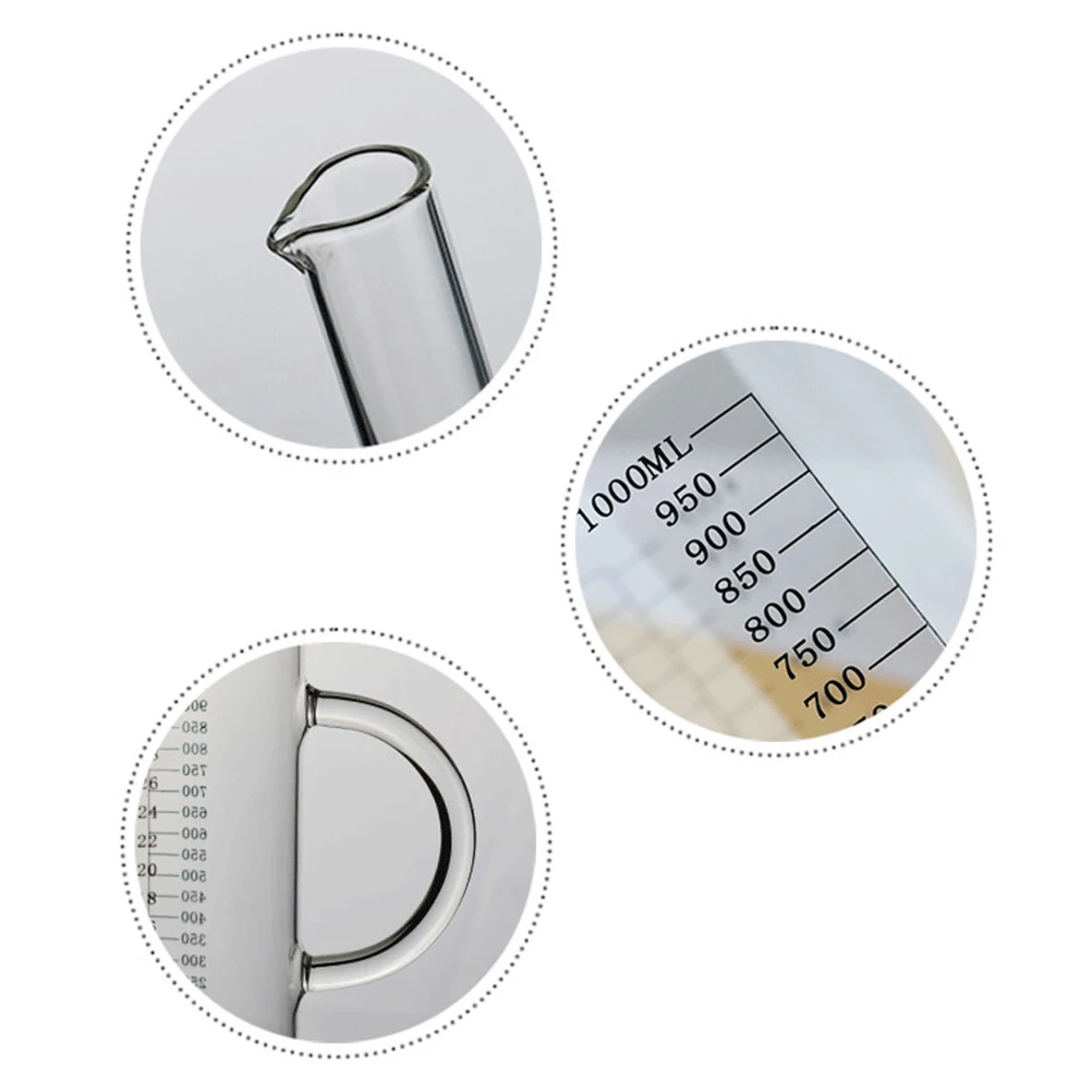 

1000ml Filter Oil Kettle Heatresistant Cold Water Juice Pot Easy Clean Lid Tightness Home Use