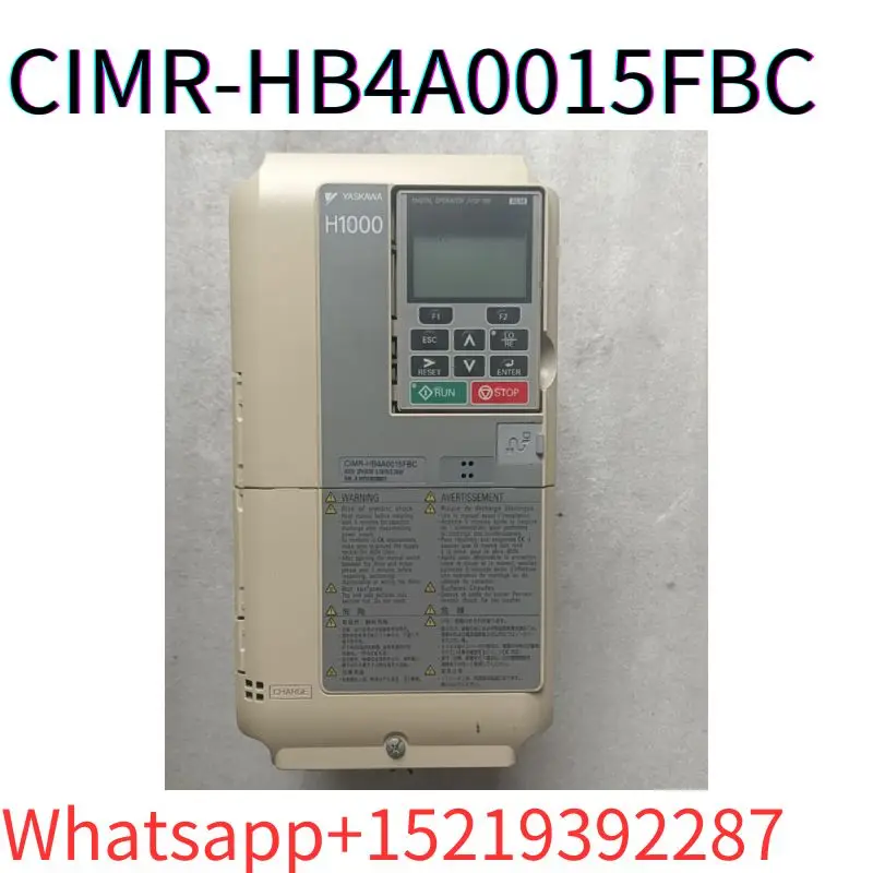 second-hand H1000 series frequency converter CIMR-HB4A0015FBC 5.5KW/3.7KW 380V tested ok