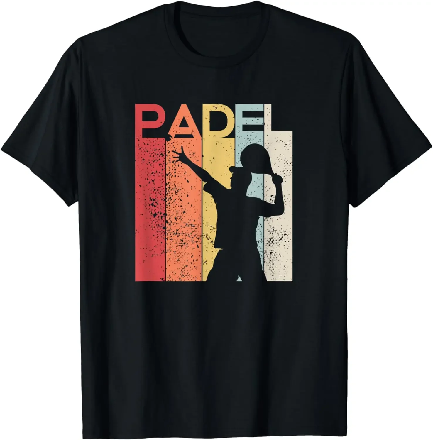 Men Clothing  Camisas Padel Man Funny Gift Padel Racquet Retro T-Shirt Casual Sports Street Couple Clothes Tops   off white