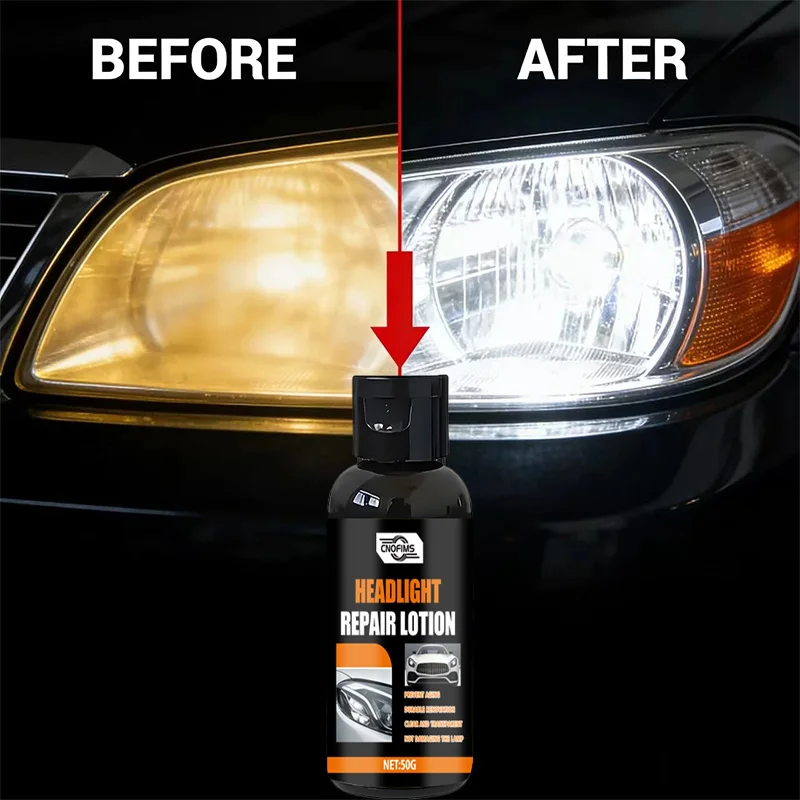 

Universal Car Headlight Restoration Kit - Oxidation Haze Remover Restore Clarity No Scrubbing