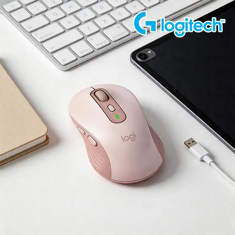 

Бесшумная мышь M750 Signature - 90% снижение шума, мягкая подставка для большого пальца, 20 месяцев автономной работы, помощник в учебе и работе