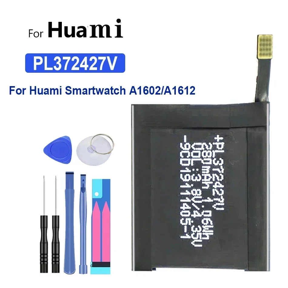 Battery for Huami Amazfit Stratos II 2 A1609/Ares Bip GTR/A1928/A1602 A1612 /Trex T-rex A180 Pro Verge Lite Res Sport 2