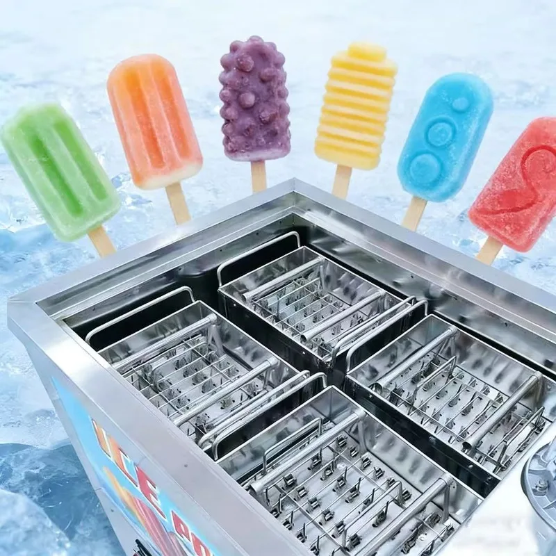 Customizable automatic popsicle machine and fruit popsicle machine for custom dessert production