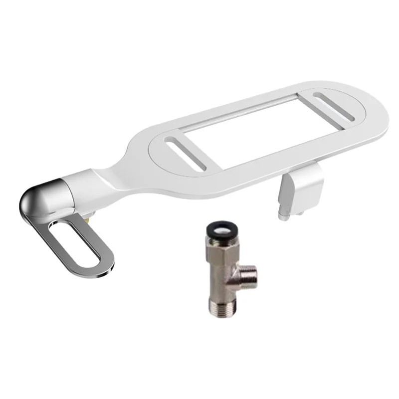 

AFOURT- Аксессуары для ванной комнаты, насадка для сиденья для биде и унитаза, тонкая двойная насадка, неэлектрический регулируемый давление воды