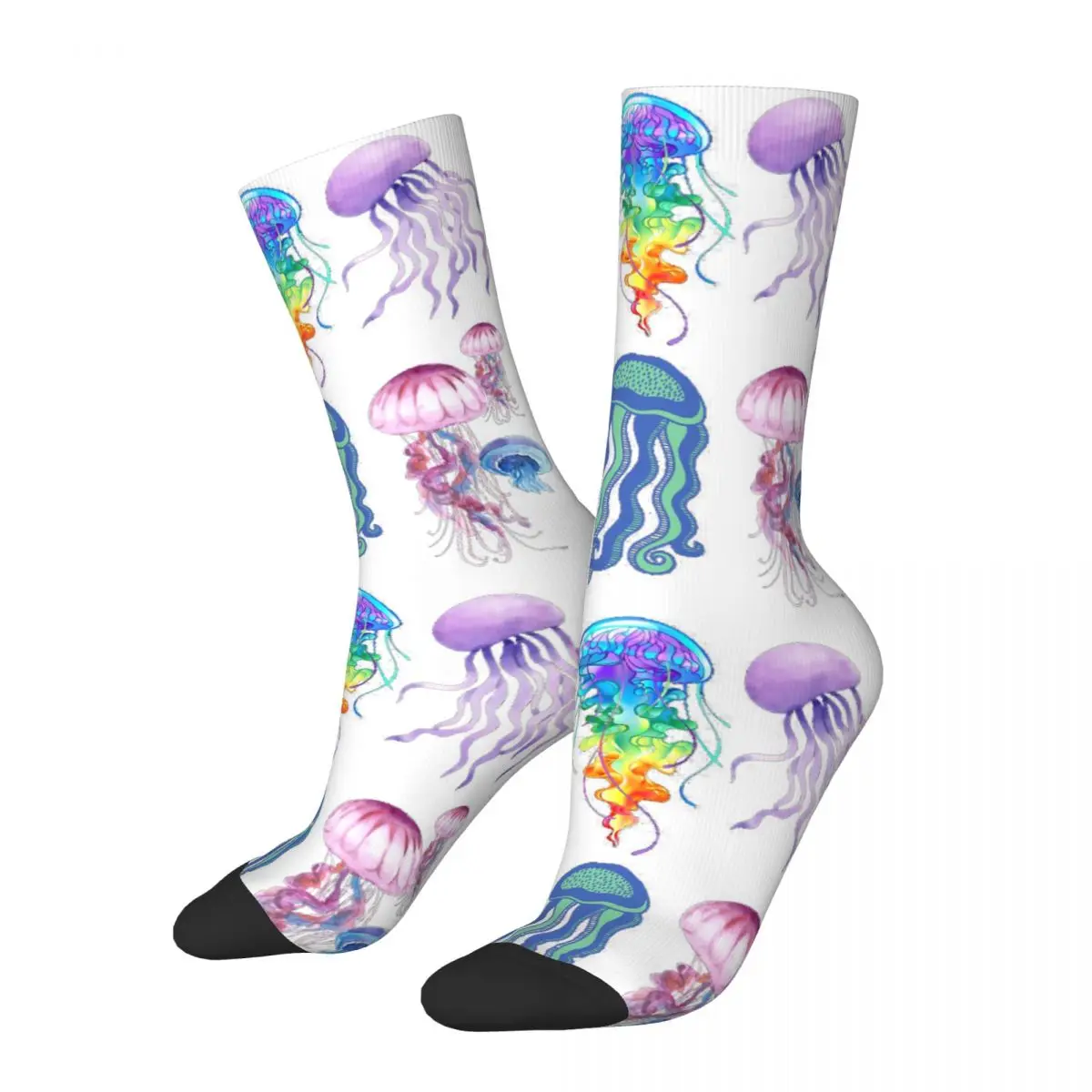 

Jellyfish Lovers Gift Men Women Socks Cycling Novelty Spring Summer Autumn Winter Stockings Gift