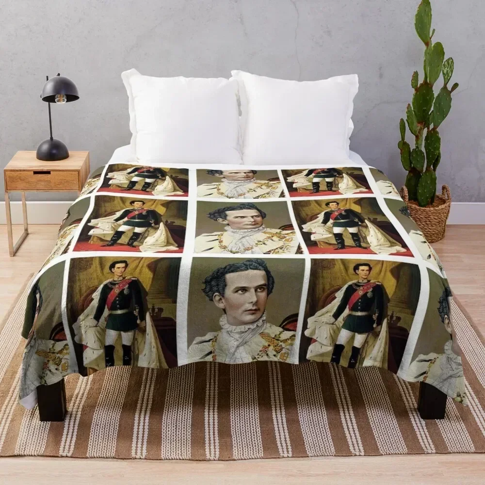 

Bavarian King Ludwig II Throw Blanket Warm Comfortable Blanket for Office Napping