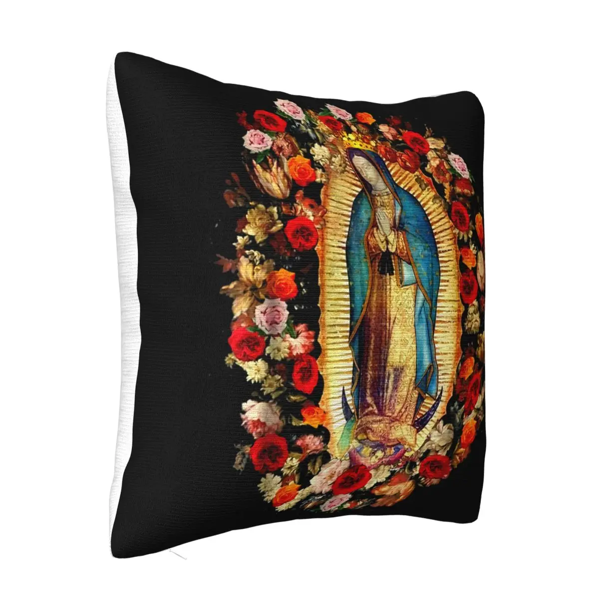 Our Lady Of Guadalupe Virgin Mary Catholic Mexico Vintage Printed Pattern Humor Pillow Case