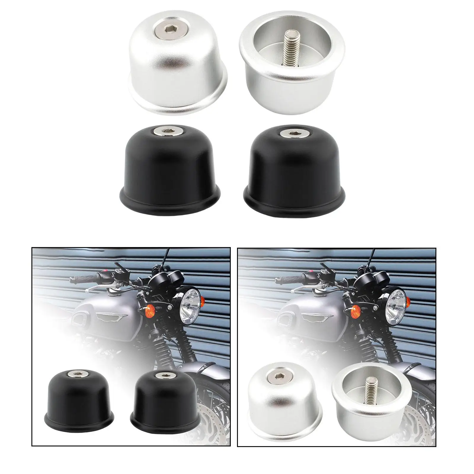 2Pcs Motorcycle Handle Bar Caps Professional Handlebar End Plugs for Triumph Speed Twin 2016-2022 Direct Replaces Parts