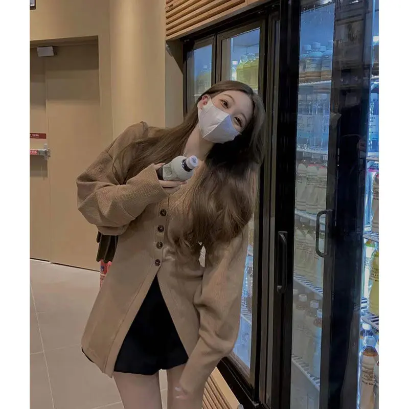 

Sweaters Jumpers Cardigans Womens Kawaii Japanese Cashmere Blend Ruched Trim Fitted Fit Evening Party Elegant Romantic Soft Sexy