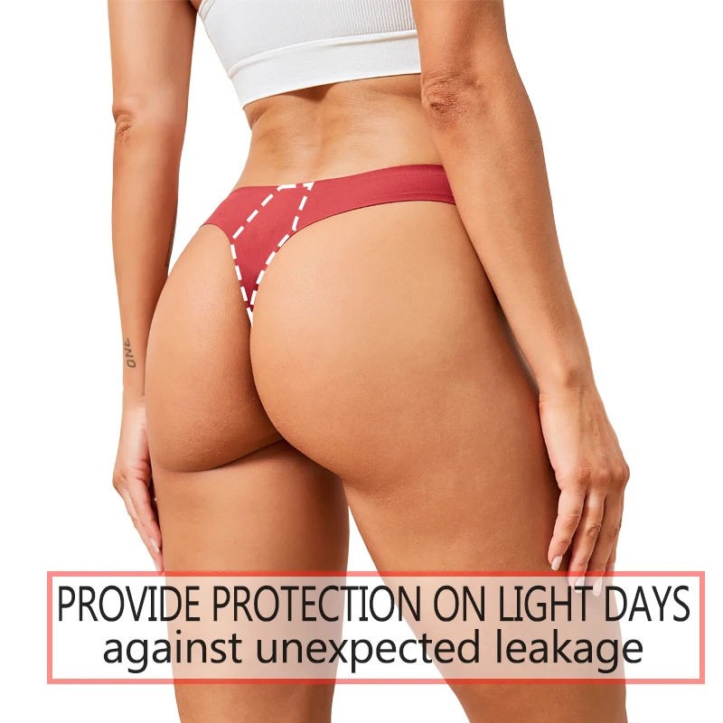 1 ks menstruační kalhotky pro ženy, menstruační spodní prádlo, viskózové bambusové bavlněné kalhotky, 4vrstvé savé nepromokavé dámské spodní prádlo - náhled 4